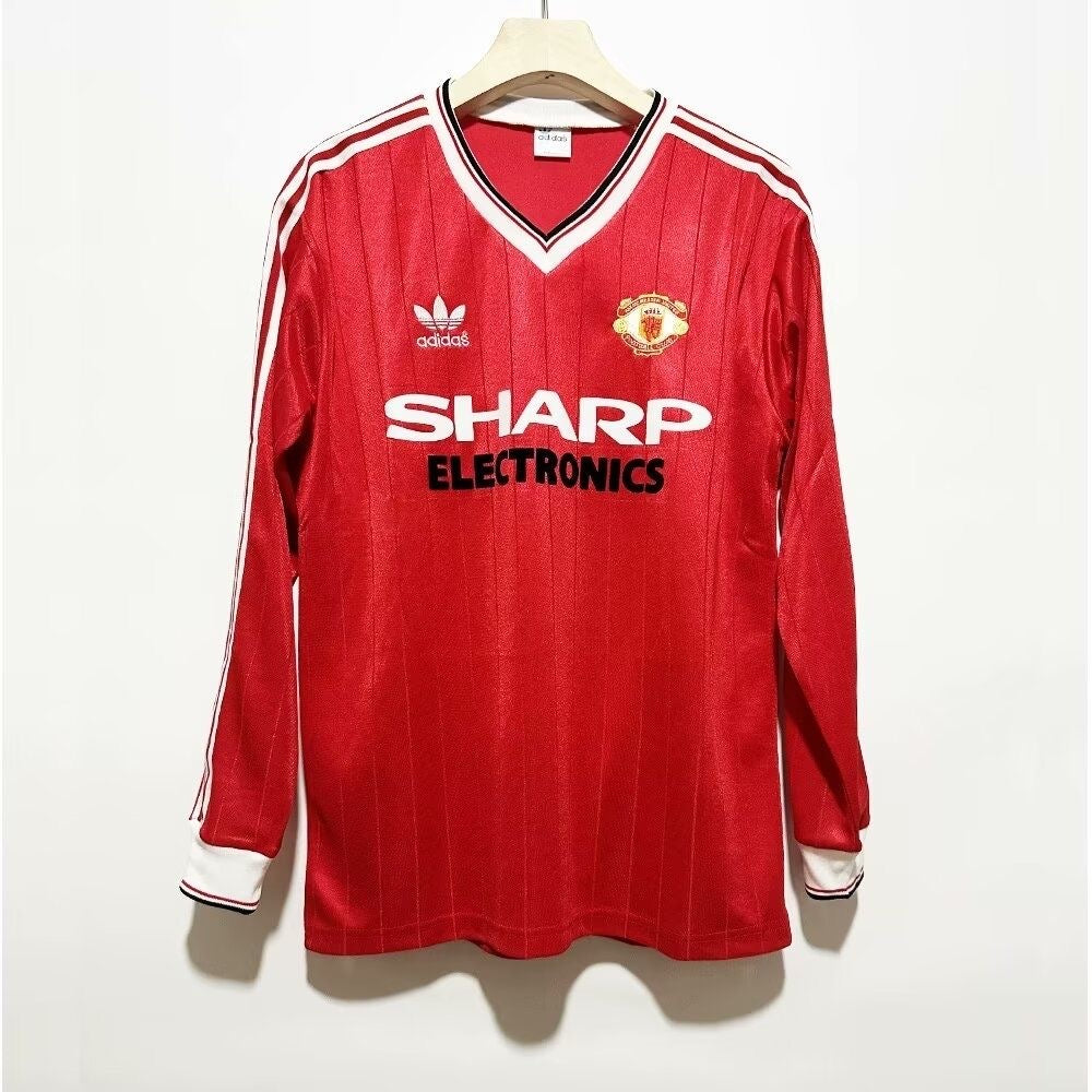 Retro 82/83 Manchester United Local - Larga