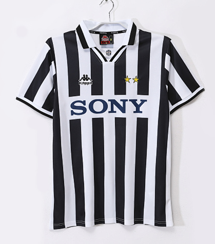 Retro 95/96 Juventus Visita Manga Larga