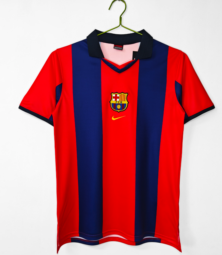Retro 1998/99 Barcelona Local(stand-up collar) 5A