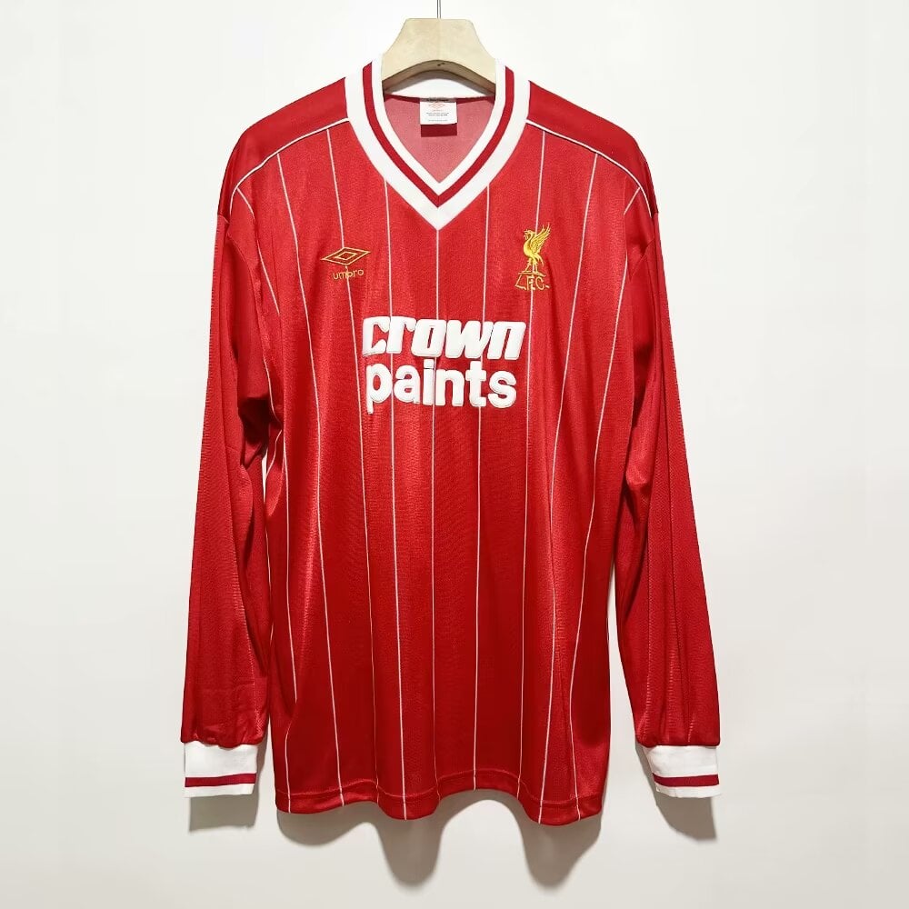 Retro 82/83 Liverpool Local - Manga Larga