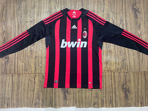 Retro 08/09 AC Milan Local - Manga Larga