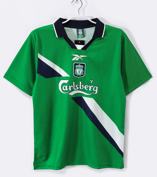 Retro 1999/00 Liverpool Visita Verde