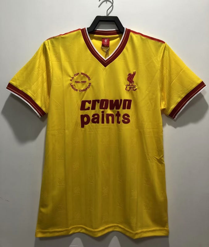 Retro 1985/86 Liverpool Visita - Manga Corta