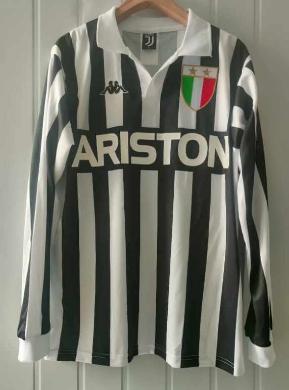 Retro 84/85 Juventus Local - Manga Larga
