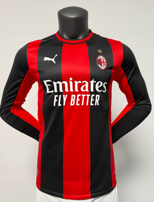 26/27 AC Milan Local - Jugador Manga Larga