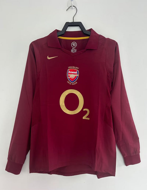 Retro 05/06 Arsenal Local - Manga Larga