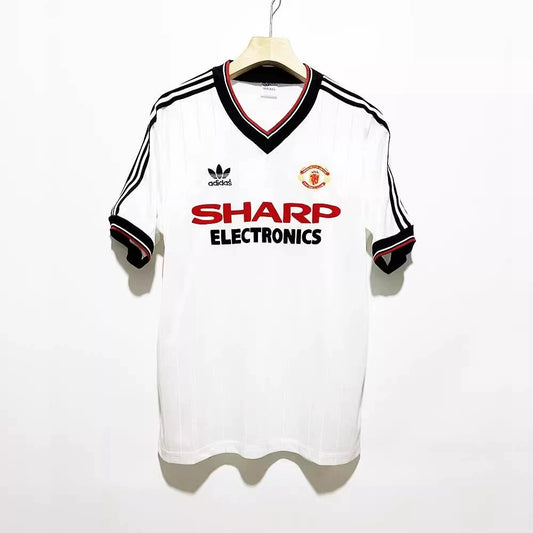 Retro 82/83 Manchester United Visita - Corta