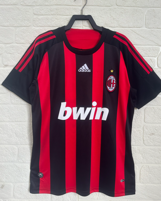 Retro 08/09 AC Milan Local - Manga Corta