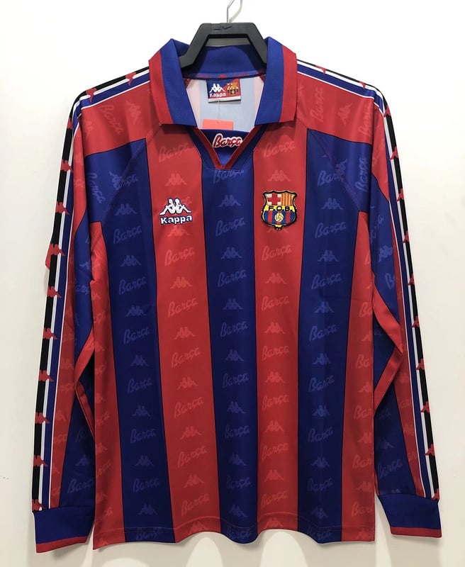 Retro 96/97 Barcelona Local Manga Larga