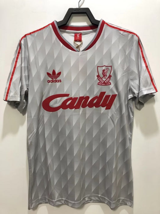 Retro 1989/91 Liverpool Visita - Manga Corta