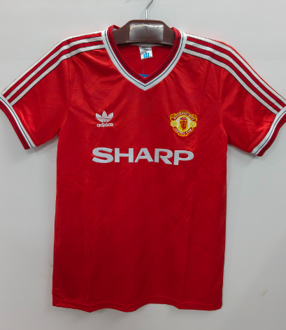 Retro 86/88 Manchester United Local - Corta